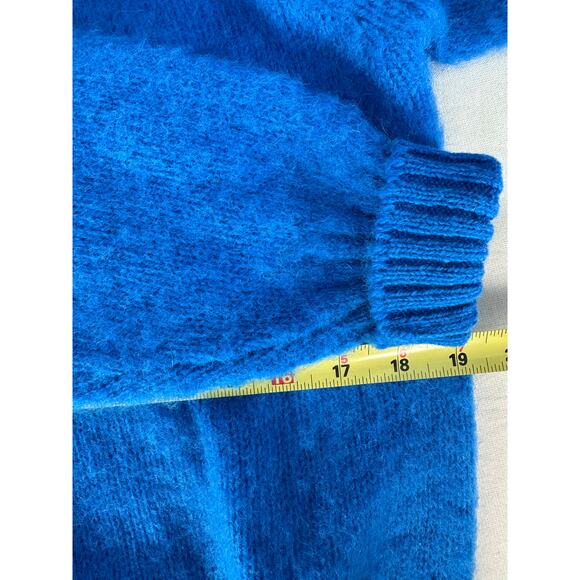 VTG Ralph Lauren Polo Women's sz L/XL Wool Blue Sweater Pullover 90s Comfort - Picture 11 of 12